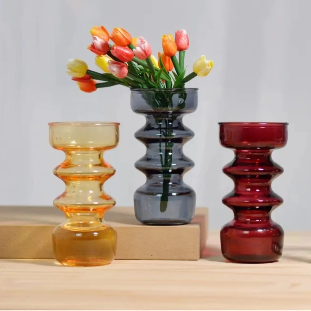 Renkli Vazolar Cam Süsler Masa - Dried Flower Bulk incelemesi ve fiyatı