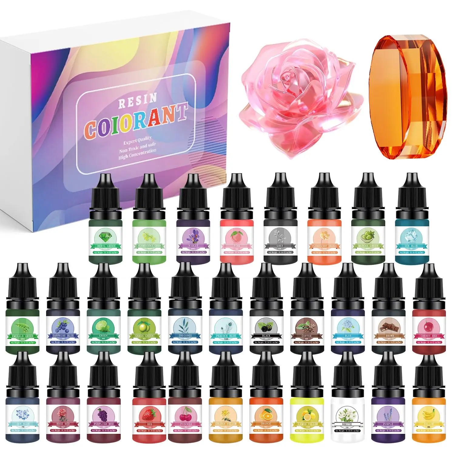 30 Renk 5ml Epoksi Reçine Pigm - Resin Pigment Set incelemesi ve fiyatı