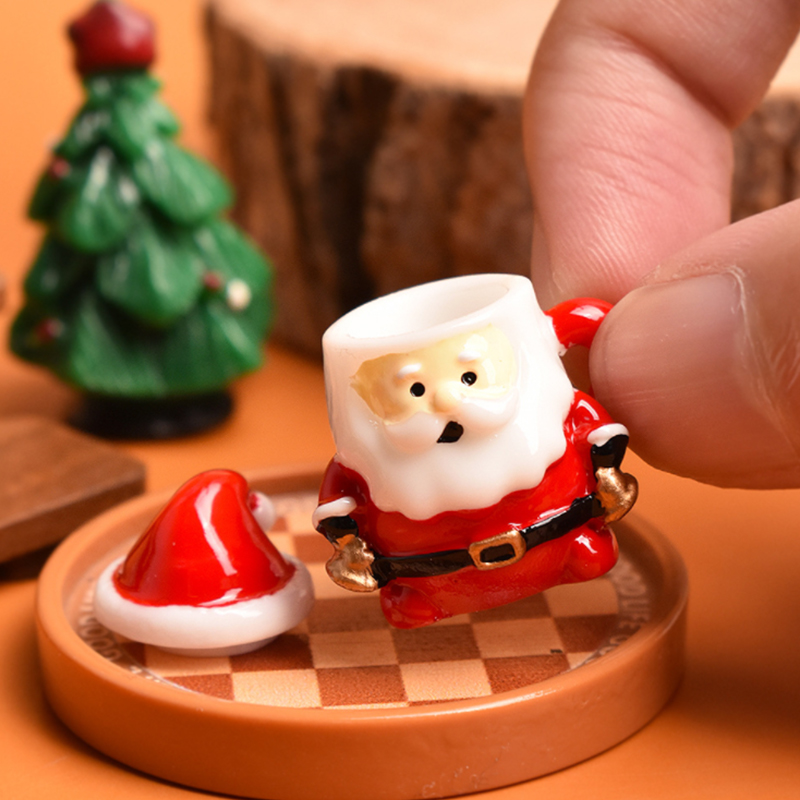 Mini Noel Baba Çay Fincanı Süs - Resin Craft Material incelemesi ve fiyatı