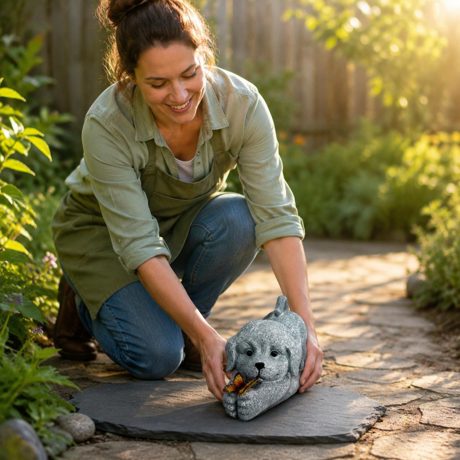 Güneş Enerjili Köpek Heykeli R - Resin Crafts incelemesi ve fiyatı