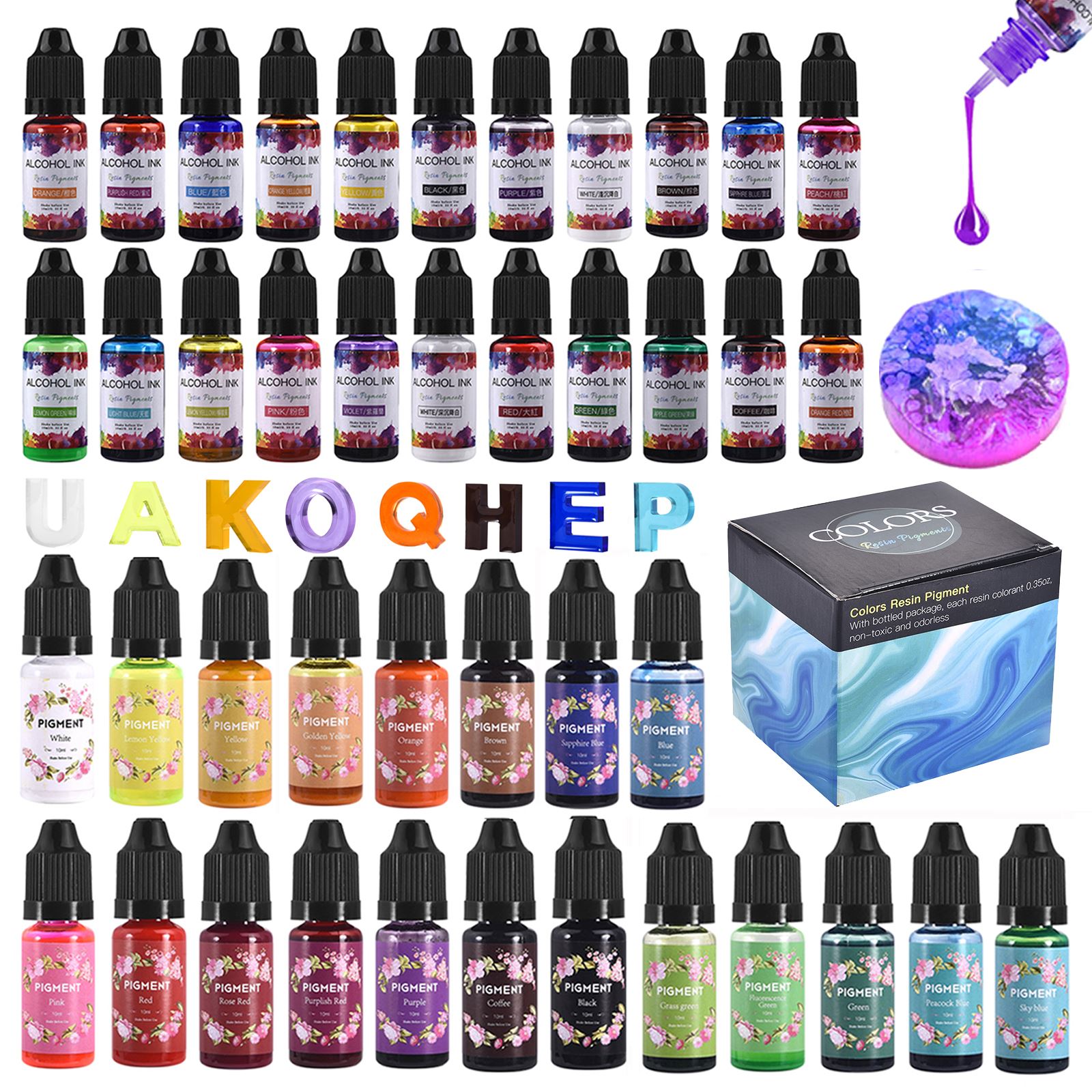 1 takım Reçine Pigment Kiti Sa - Resin Pigment Set incelemesi ve fiyatı